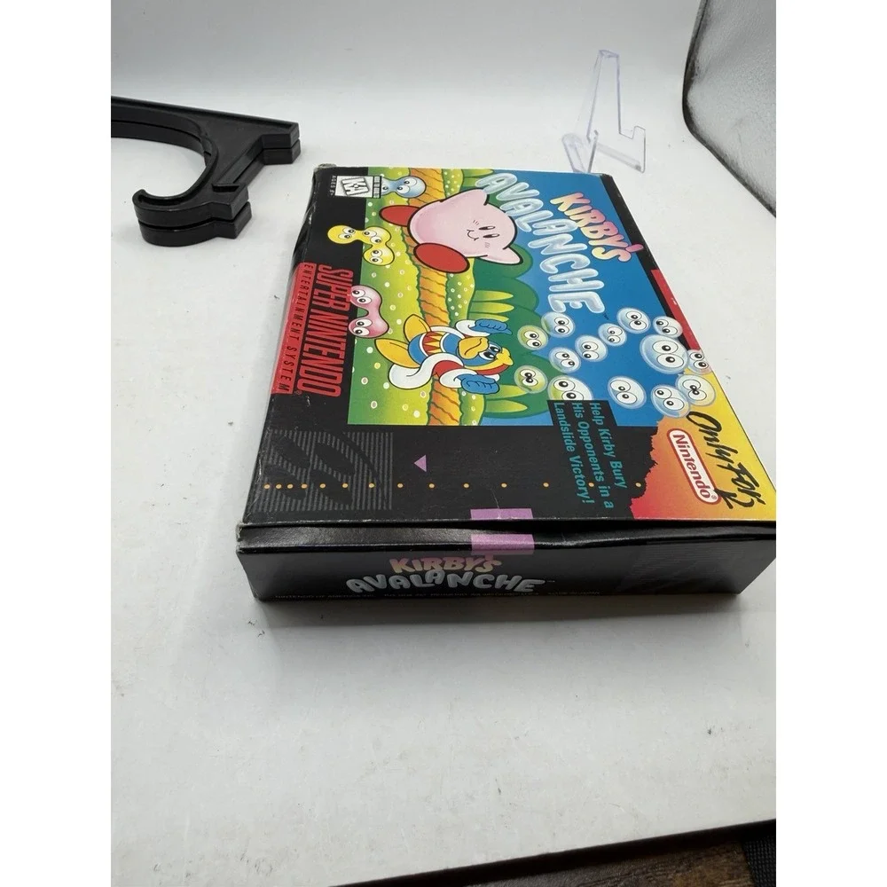 KIRBY'S AVALANCHE NINTENDO SNES COMPLETE CIB TESTED AUTHENTIC Fast Shipping